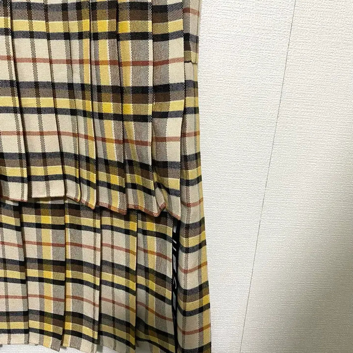 [BUNJANG] Lucky Chouette Check Frill Skirt 21SS / 럭키슈에뜨 체크 프릴 스커트 21SS