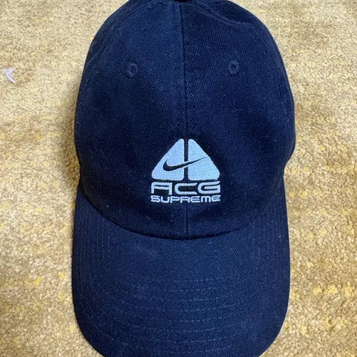 [BUNJANG] Supreme x Nike ACG Denim 6-Panel Cap Black / 슈프림 x 나이키 ACG 데님 6-패널 캡 블랙 - 22FW