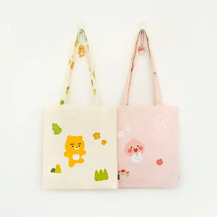 [BUNJANG] Kakao Friends Apeach April Shower Eco Bag / (미개봉 새상품) 카카오프렌즈 에이프릴샤워 일러스트에코백_어피치