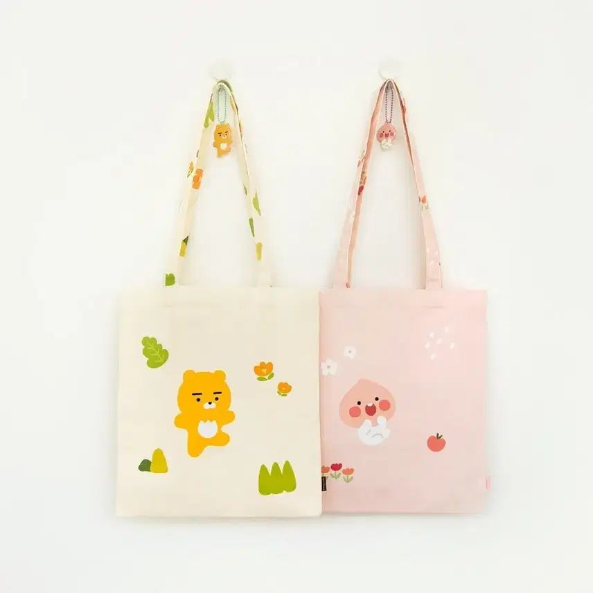 [BUNJANG] Kakao Friends Apeach April Shower Eco Bag / (미개봉 새상품) 카카오프렌즈 에이프릴샤워 일러스트에코백_어피치