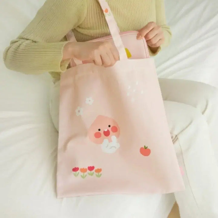 [BUNJANG] Kakao Friends Apeach April Shower Eco Bag / (미개봉 새상품) 카카오프렌즈 에이프릴샤워 일러스트에코백_어피치