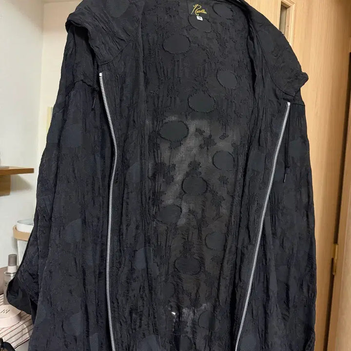 [BUNJANG] Needles Polka Dot Hoodie Black Size M / 니들스 폴카 도트 후드집업 블랙 사이즈M