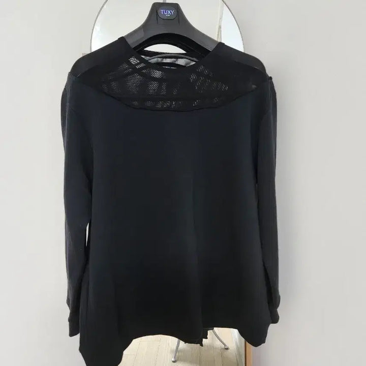 [BUNJANG] MM6 Maison Margiela Sheer Sweatshirt / MM6 메종 마르지엘라 시스루 맨투맨 / 희소 디자인 / 분위기 미쳤어요