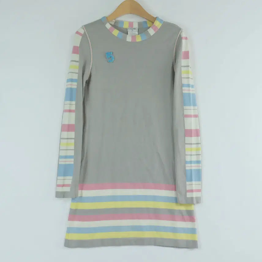 [BUNJANG] Chanel 2000 S/S Vintage Cotton Knit Dress 36 / 샤넬 CHANEL 00S 빈티지 코튼 니트 원피스 36
