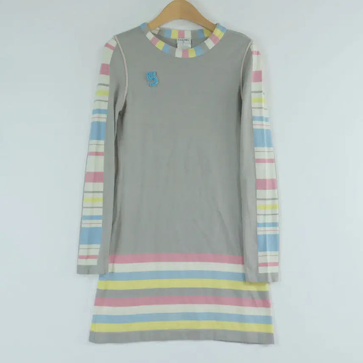 [BUNJANG] Chanel 2000 S/S Vintage Cotton Knit Dress 36 / 샤넬 CHANEL 00S 빈티지 코튼 니트 원피스 36