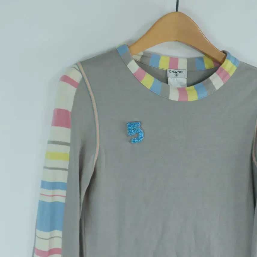 [BUNJANG] Chanel 2000 S/S Vintage Cotton Knit Dress 36 / 샤넬 CHANEL 00S 빈티지 코튼 니트 원피스 36