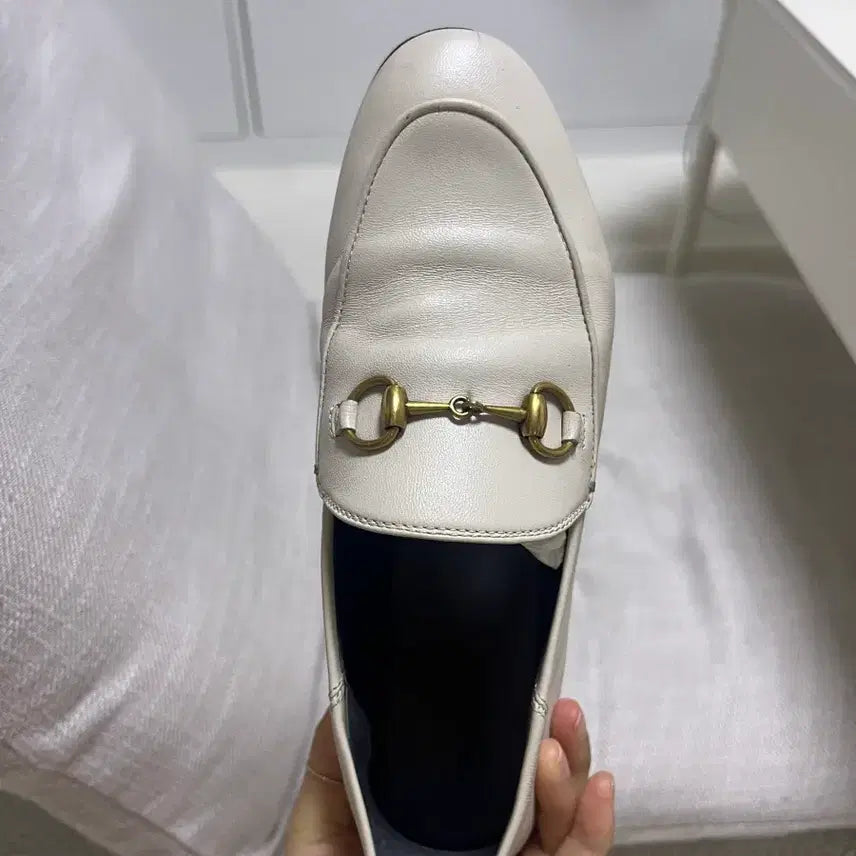 [BUNJANG] Gucci Horsebit Loafer Ivory 225 / 구찌 홀스빗 로퍼 아이보리 225