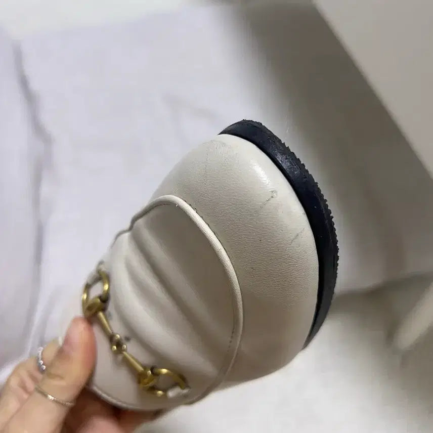 [BUNJANG] Gucci Horsebit Loafer Ivory 225 / 구찌 홀스빗 로퍼 아이보리 225