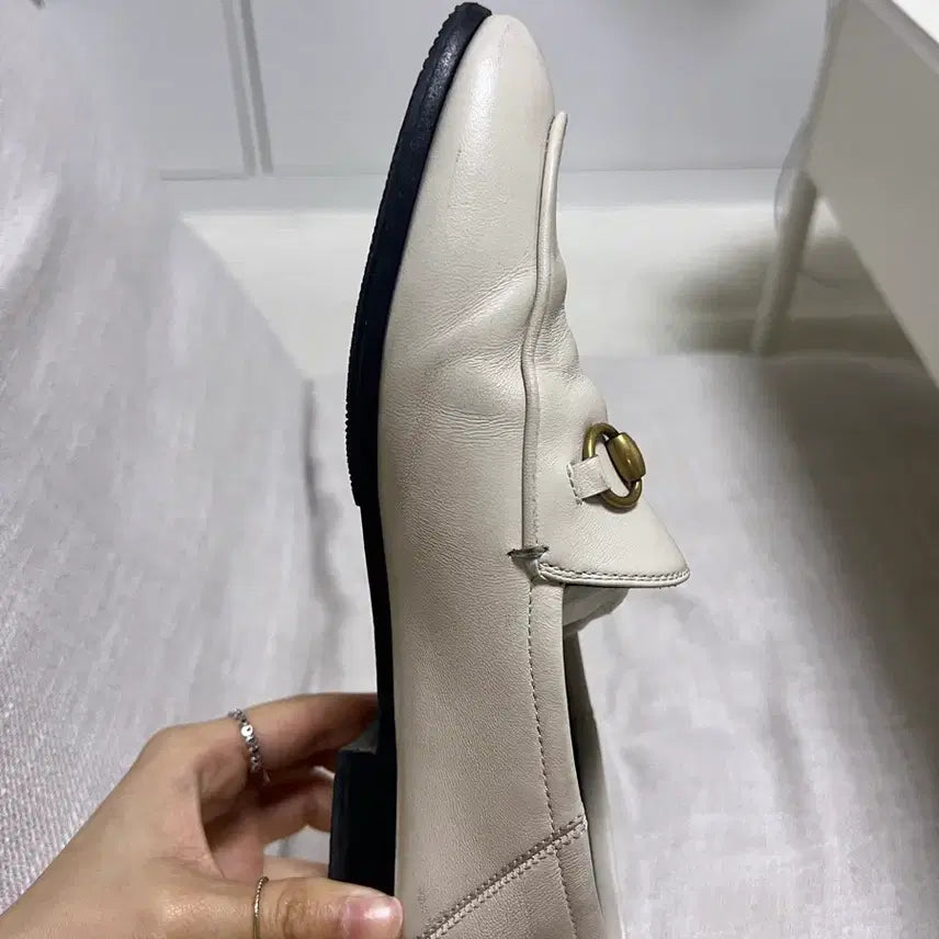 [BUNJANG] Gucci Horsebit Loafer Ivory 225 / 구찌 홀스빗 로퍼 아이보리 225