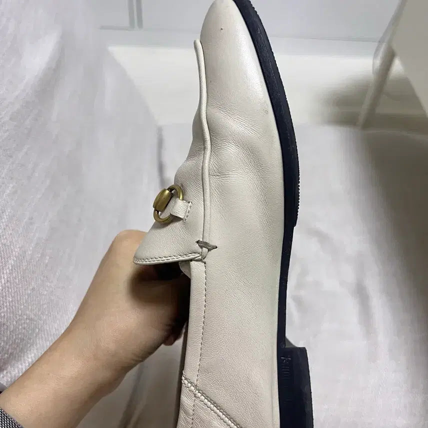 [BUNJANG] Gucci Horsebit Loafer Ivory 225 / 구찌 홀스빗 로퍼 아이보리 225