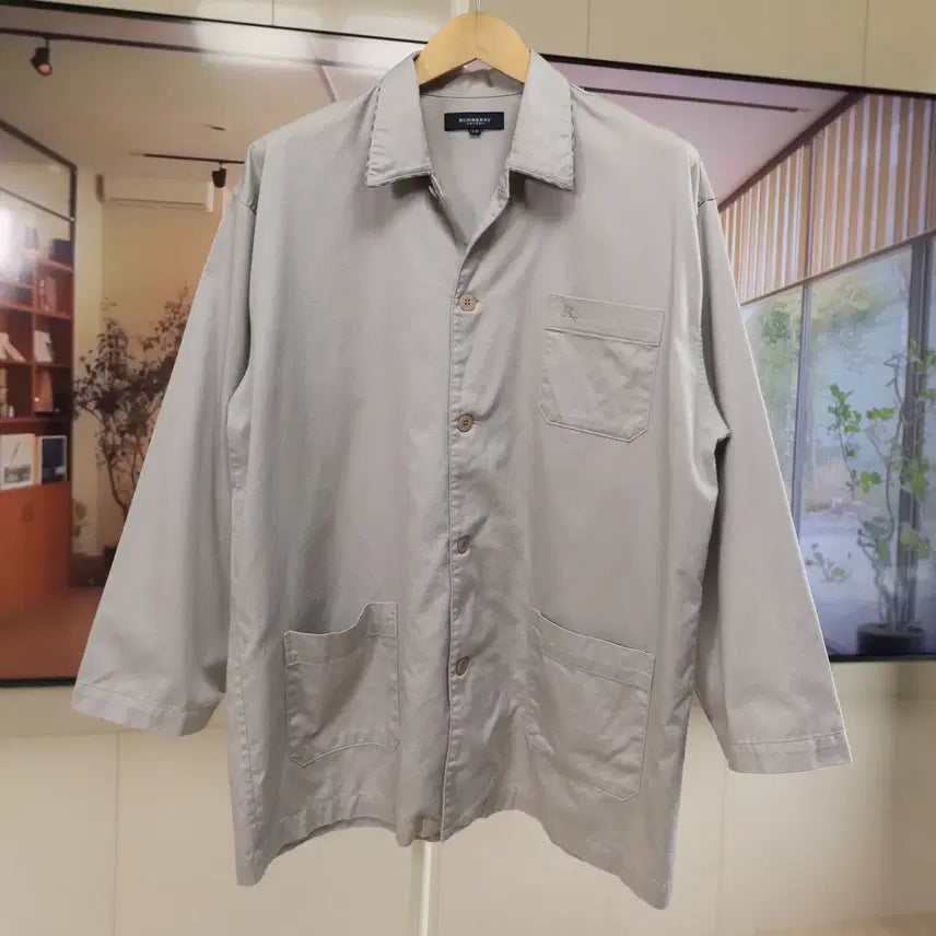 [BUNJANG] Burberry London Cotton Shirt Jacket / 남녀공용 버버리 루즈핏 셔츠 자켓