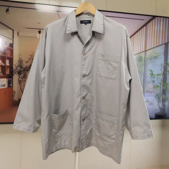 [BUNJANG] Burberry London Cotton Shirt Jacket / 남녀공용 버버리 루즈핏 셔츠 자켓