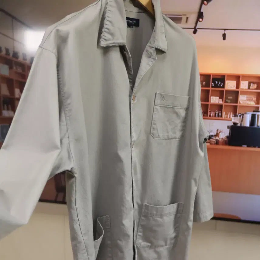 [BUNJANG] Burberry London Cotton Shirt Jacket / 남녀공용 버버리 루즈핏 셔츠 자켓