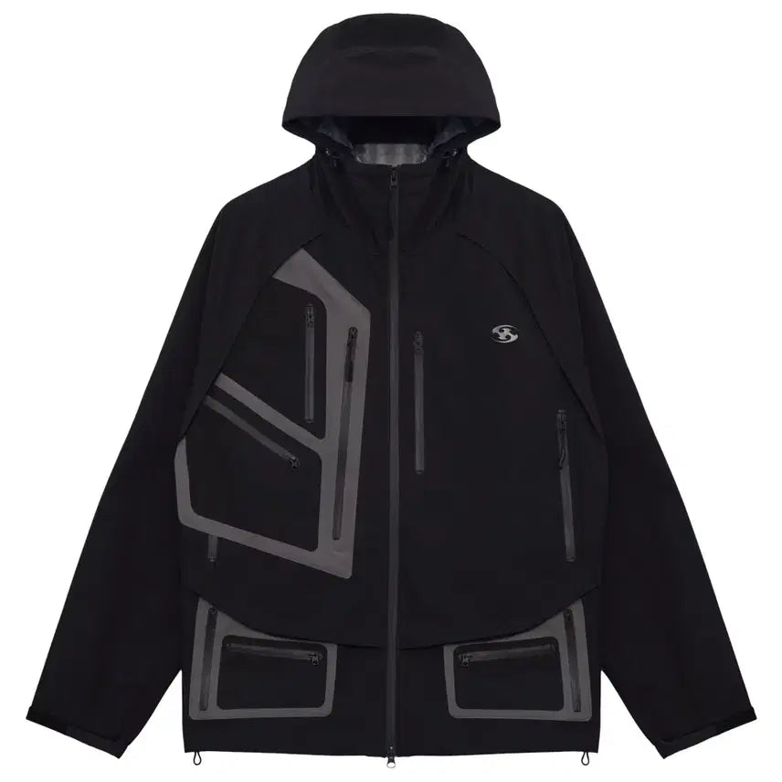 [BUNJANG] Sansangear 3L Windblock Jacket Black / 산산기어 3레이어 윈드블락 자켓 블랙 3L / 4 size