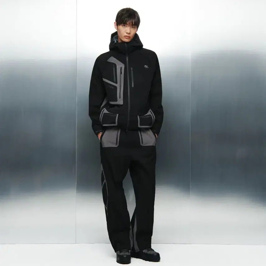 [BUNJANG] Sansangear 3L Windblock Jacket Black / 산산기어 3레이어 윈드블락 자켓 블랙 3L / 4 size