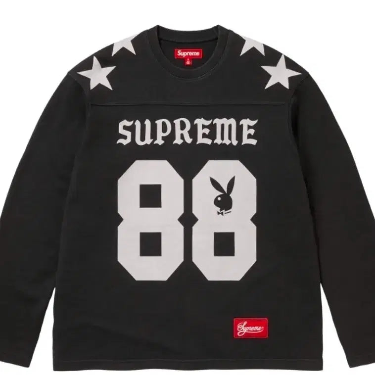 [BUNJANG] Supreme Playboy 88 Long Sleeve Black T-shirt / 슈프림 플레이보이 88 블랙 긴팔티 L