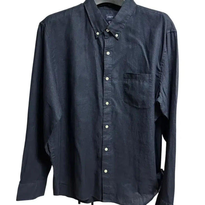 [BUNJANG] J.Crew Linen Long Sleeve Shirt Navy XXL / 제이크루(j.crew) 린넨 긴팔 셔츠 네이비 XXL 새상품