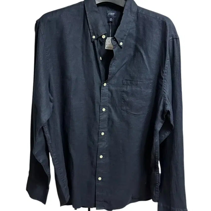 [BUNJANG] J.Crew Linen Long Sleeve Shirt Navy XXL / 제이크루(j.crew) 린넨 긴팔 셔츠 네이비 XXL 새상품