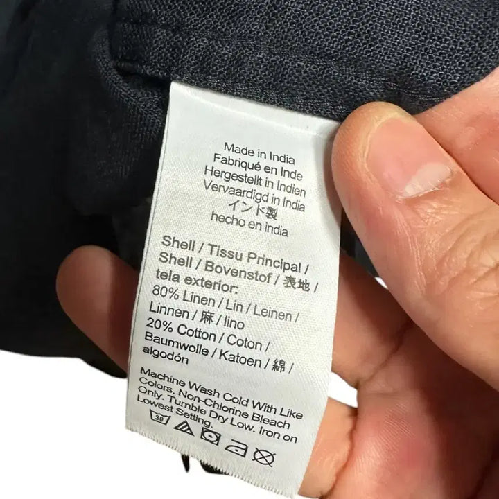 [BUNJANG] J.Crew Linen Long Sleeve Shirt Navy XXL / 제이크루(j.crew) 린넨 긴팔 셔츠 네이비 XXL 새상품