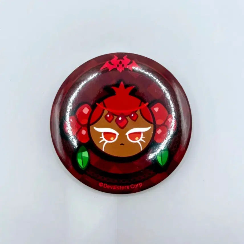 [BUNJANG] Cookie Run Kingdom 5th Anniversary Pomegranate Cookie Can Badge / 쿠키런 킹덤 5주년 캔뱃지 석류맛 쿠키 어둠조