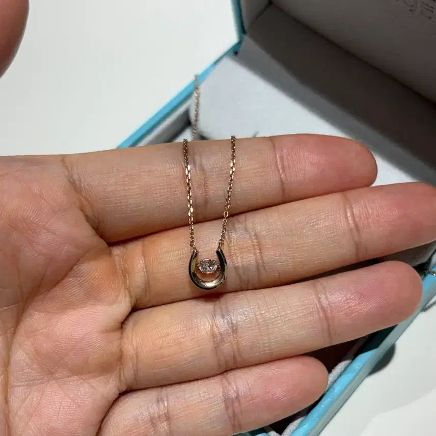 [BUNJANG] Stonehenge Lucky U Dancing Stone Silver Necklace / 스톤헨지 목걸이(가격내림)