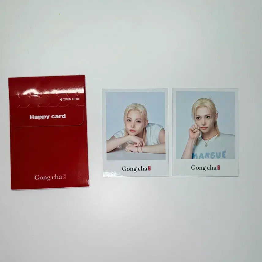 [BUNJANG] Stray Kids Felix Happy Card Photocard Set / 공차 필릭스 해피카드 포토카드 2종 세트