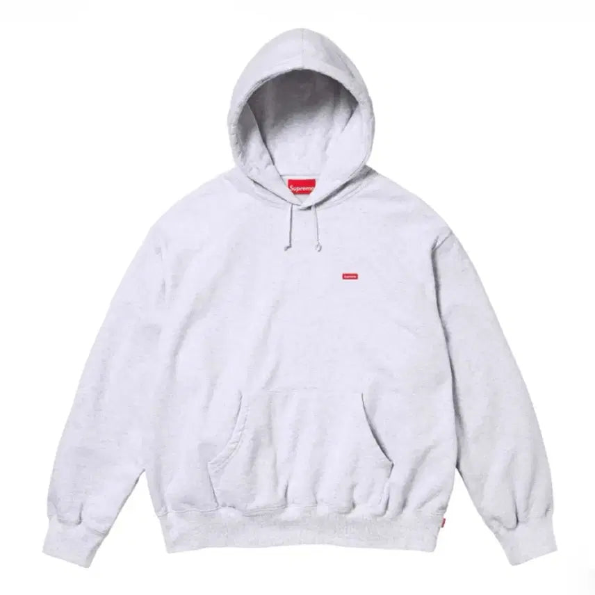 [BUNJANG] Supreme Small Logo Hoodie Ash Gray / [M] 24FW 슈프림 스몰로고 후드티 애쉬그레이