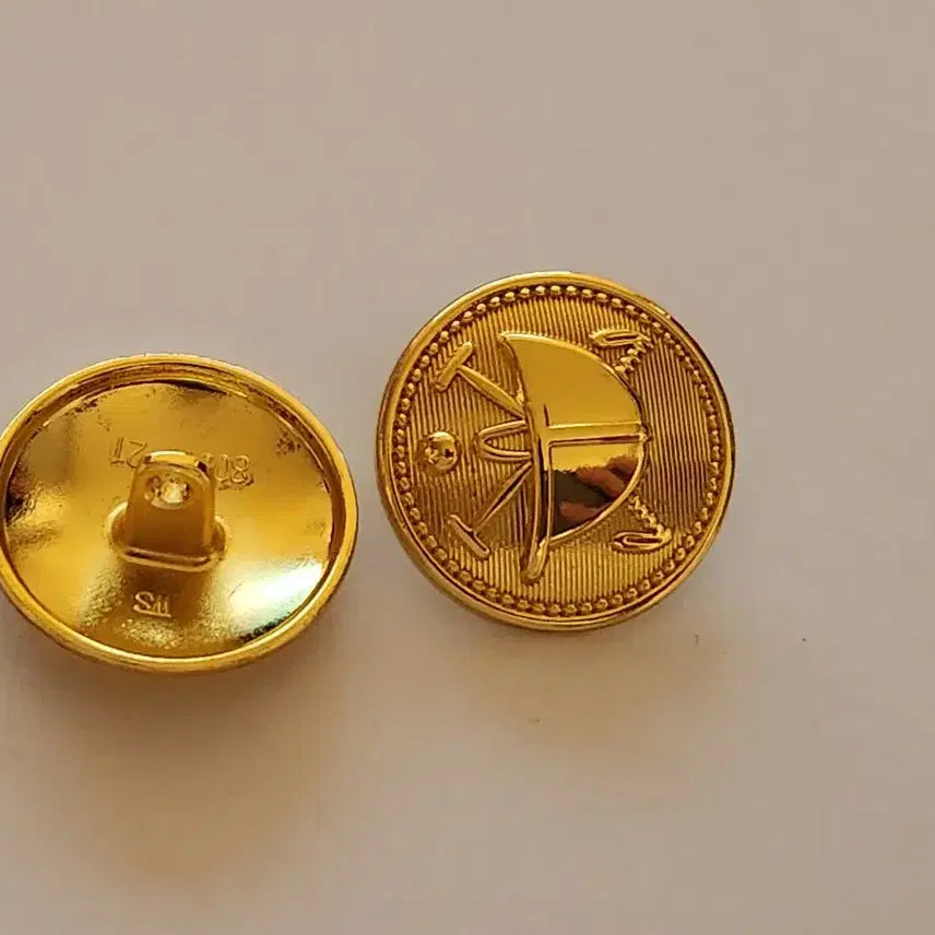 [BUNJANG] Polo Ralph Lauren Gold Button Set for Blazer Jacket / 폴로 금장 단추 금속 자켓 블레이져 용 단추만