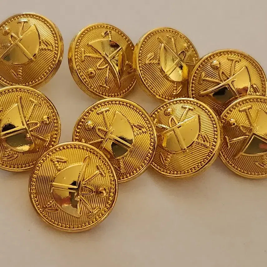 [BUNJANG] Polo Ralph Lauren Gold Button Set for Blazer Jacket / 폴로 금장 단추 금속 자켓 블레이져 용 단추만