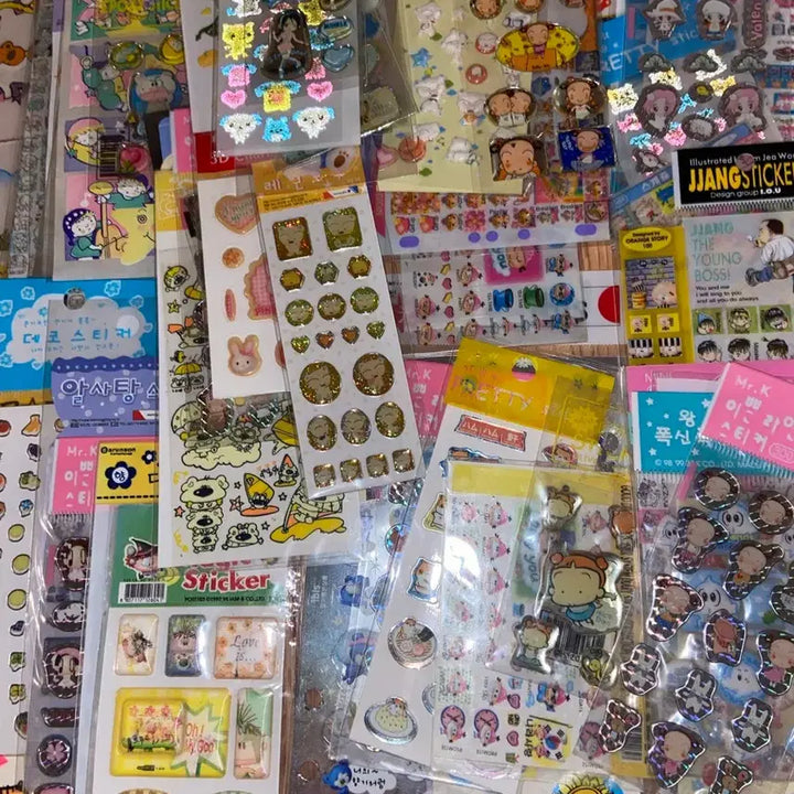 [BUNJANG] Vintage Stationery Sticker Bundle Set / 고전 문구/고전 스티커/고전 다이어리 스티커/인덱스 스티커 판매