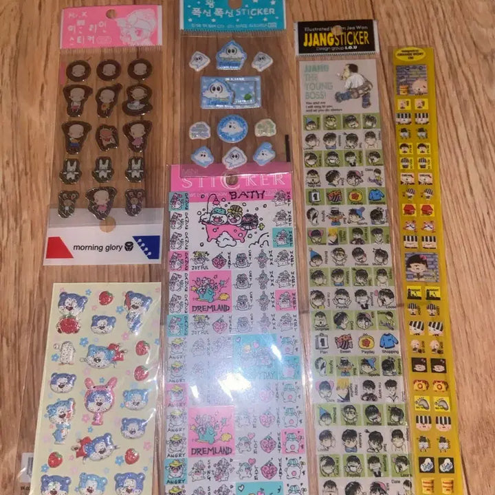 [BUNJANG] Vintage Stationery Sticker Bundle Set / 고전 문구/고전 스티커/고전 다이어리 스티커/인덱스 스티커 판매