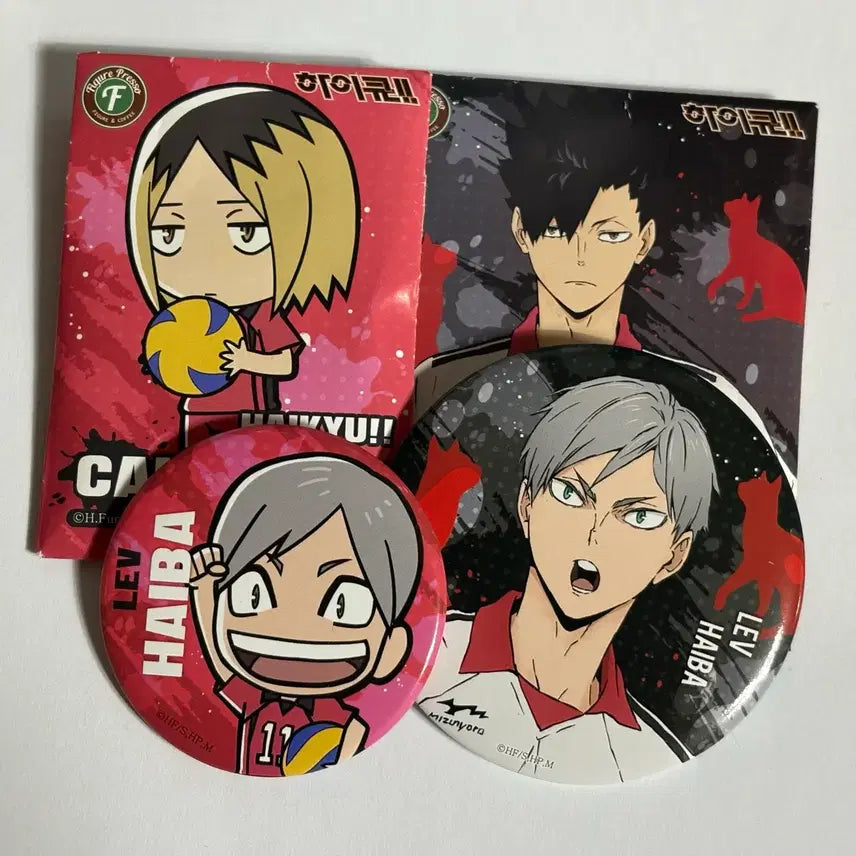[BUNJANG] Haikyuu Lev Haiba Can Badge Bundle Set / 하이큐 리에프 피규어프레소 캔뱃지 일괄