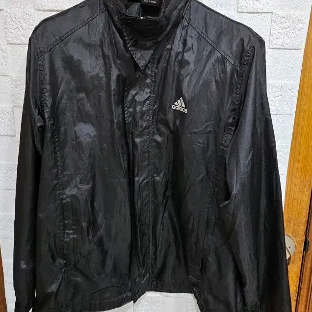 [BUNJANG] Adidas Black Windbreaker Jacket / 아디다스 블랙 바람막이 자켓