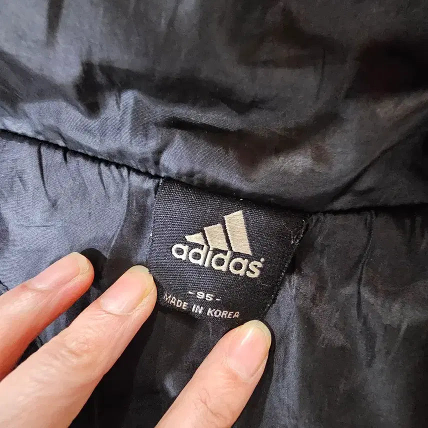 [BUNJANG] Adidas Black Windbreaker Jacket / 아디다스 블랙 바람막이 자켓
