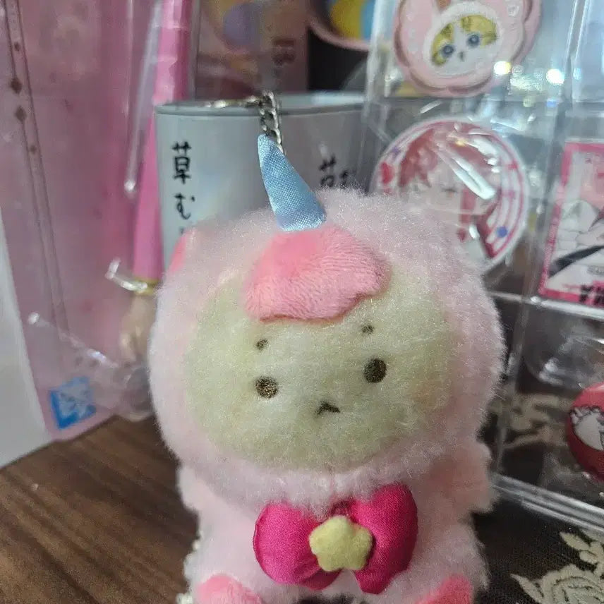 [BUNJANG] Manggeureojin Gom Unicorn Plush Keychain (Display) / 망그러진 곰 유니콘 인형키링 (전시용)