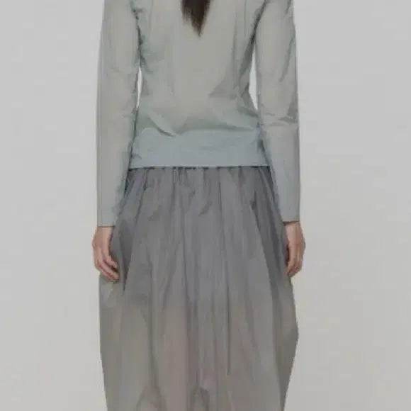 [BUNJANG] AMOMENTO Layered Shirring Skirt / 아모멘토 레이어드 셔링 스커트