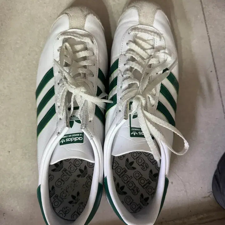 [BUNJANG] Adidas Country OG White Green Sneakers / 아디다스 컨트리 OG 화이트 그린 스니커즈