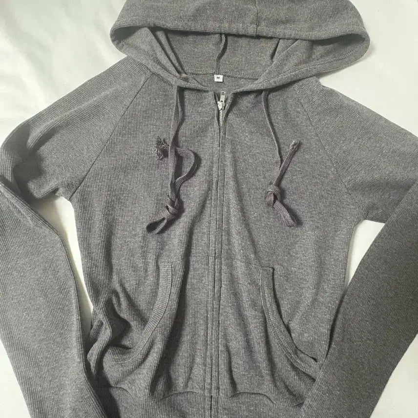[BUNJANG] Slim Fit Hooded Zip-Up Jacket / 딱붙 후드집업