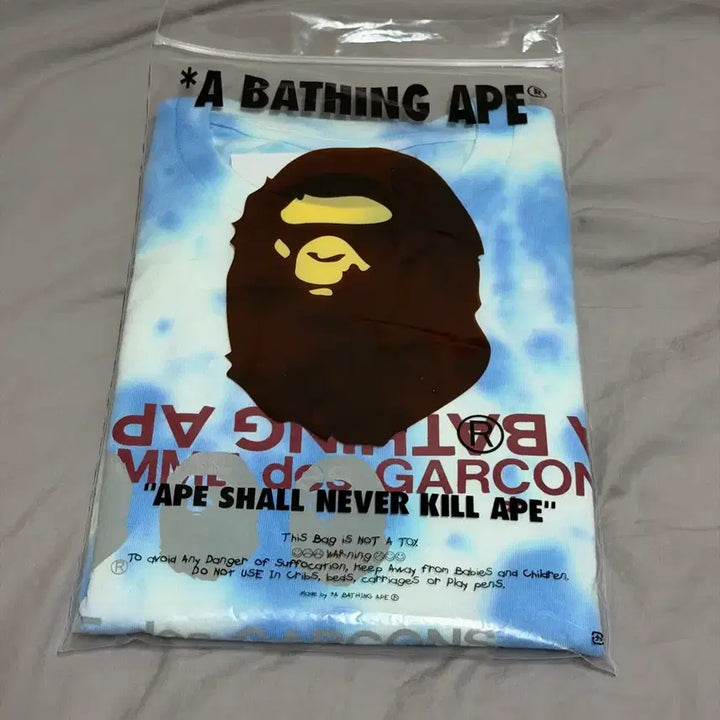 [BUNJANG] BAPE x Comme des Garçons Osaka Tie-dye T-shirt / 2XL] 베이프 x 꼼데가르송 오사카 타이다이 반팔 티셔츠 블루