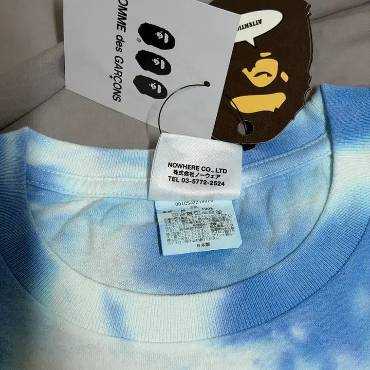 [BUNJANG] BAPE x Comme des Garçons Osaka Tie-dye T-shirt / 2XL] 베이프 x 꼼데가르송 오사카 타이다이 반팔 티셔츠 블루
