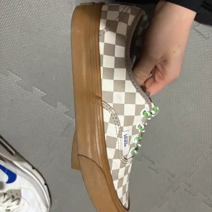 [BUNJANG] Vans Authentic Check Mule Sneakers / 반스 어센틱 체크 뮬 스니커즈