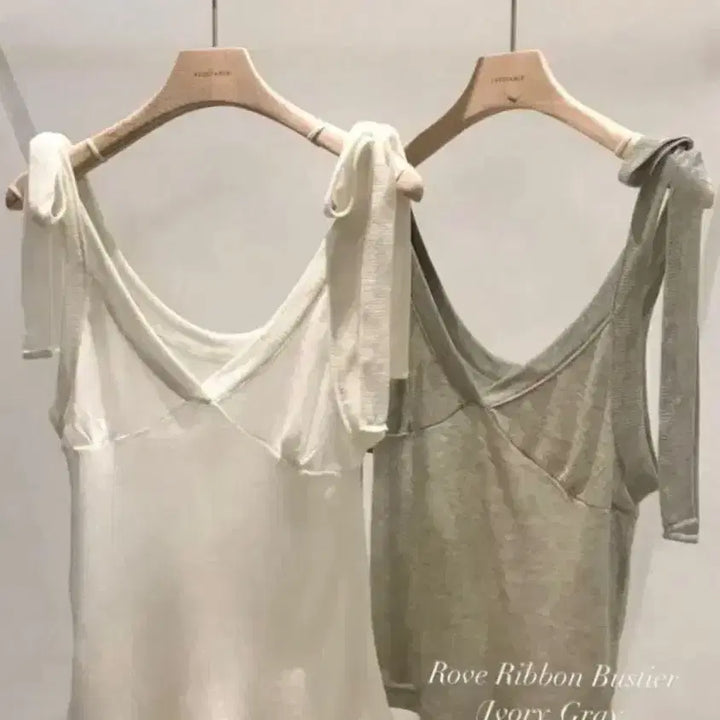 [BUNJANG] Liet Liel Vegetable Robe T-Shirt Bustier Set Ivory / 베지터블 로브 티셔츠 뷔스티에 세트 리에뜨