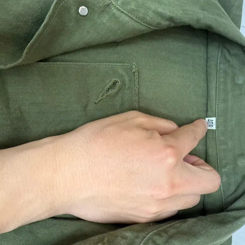 [BUNJANG] Buzz Rickson M43 HBT Herringbone Jacket / 버즈릭슨 m43 hbt 헤링본 자켓 40 (xl)