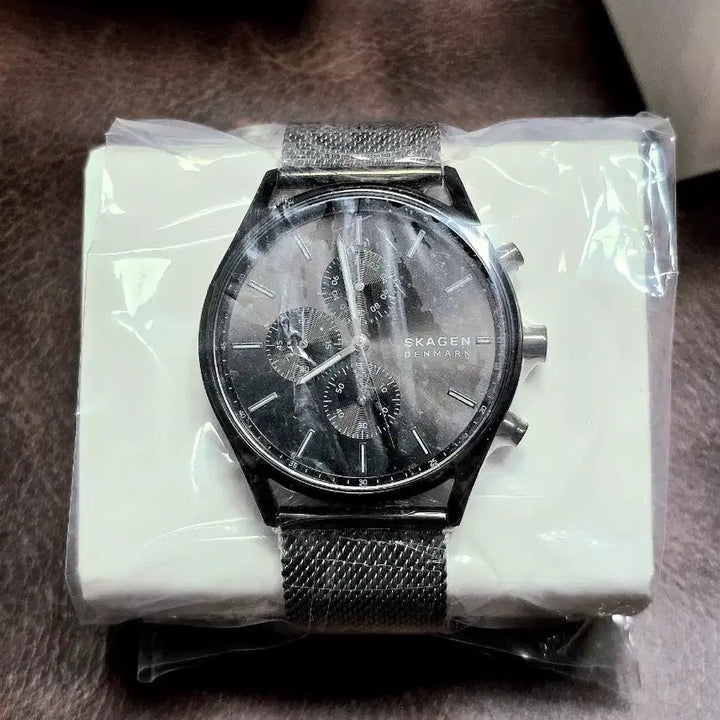 [BUNJANG] Skagen Holst Chronograph Charcoal Mesh Watch (New) / (신품)스카겐 skw6608 홀스트 크로노그래프 차콜 메쉬