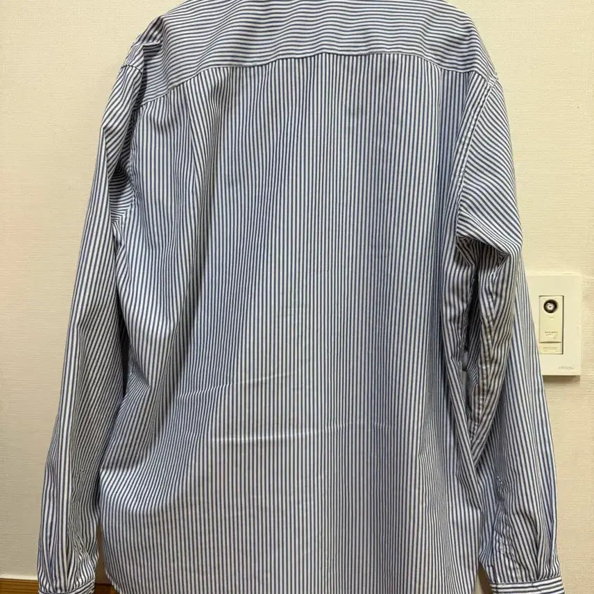 [BUNJANG] Comme des Garcons Play Black Heart Stripe Shirt / 꼼데가르송플레이 플레이 블랙 하트 스트라이프 셔츠 블루 스트라이프