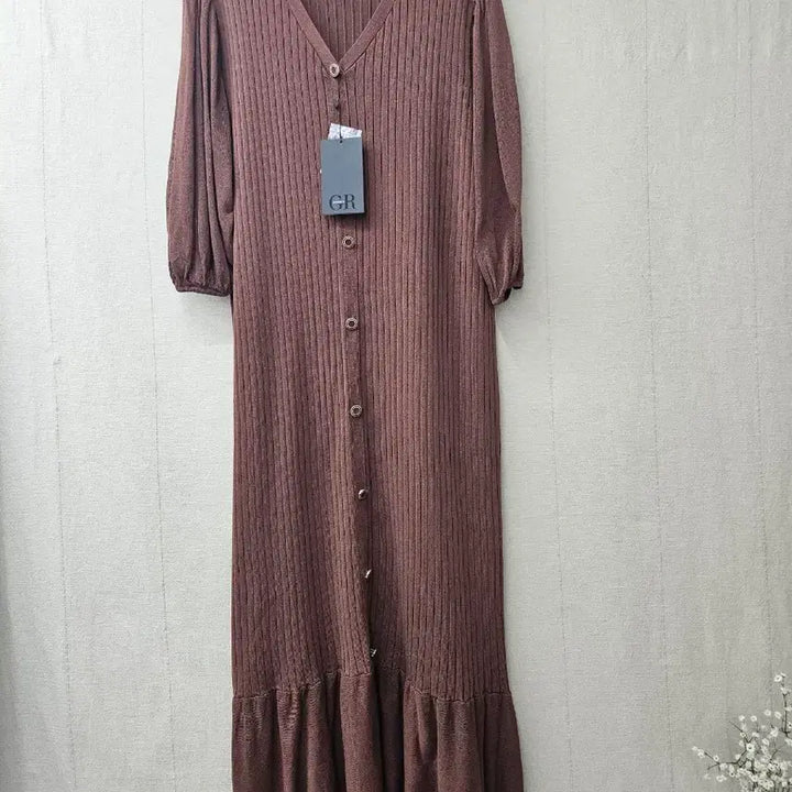 [SOLD OUT] 새제품 조르쥬레쉬 밑단프릴 니트롱원피스 95