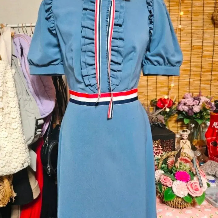 [BUNJANG] DABUWAWA Mini Dress Blue S Size / 당일발송/새상품)DABUWAWA 원피스/S사이즈/해외브랜