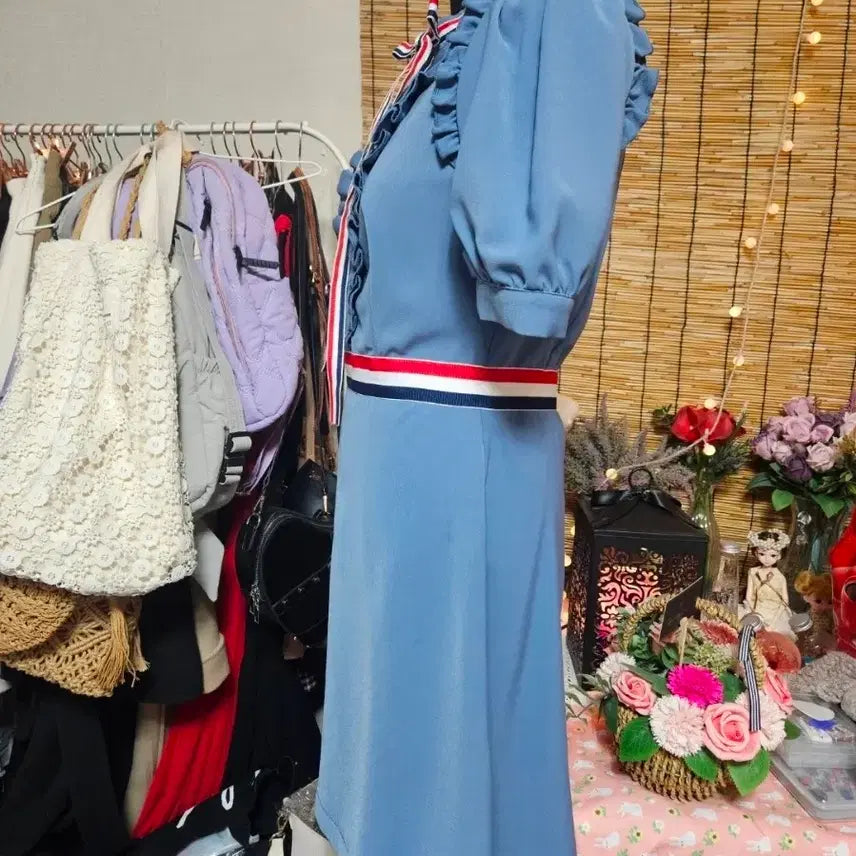 [BUNJANG] DABUWAWA Mini Dress Blue S Size / 당일발송/새상품)DABUWAWA 원피스/S사이즈/해외브랜
