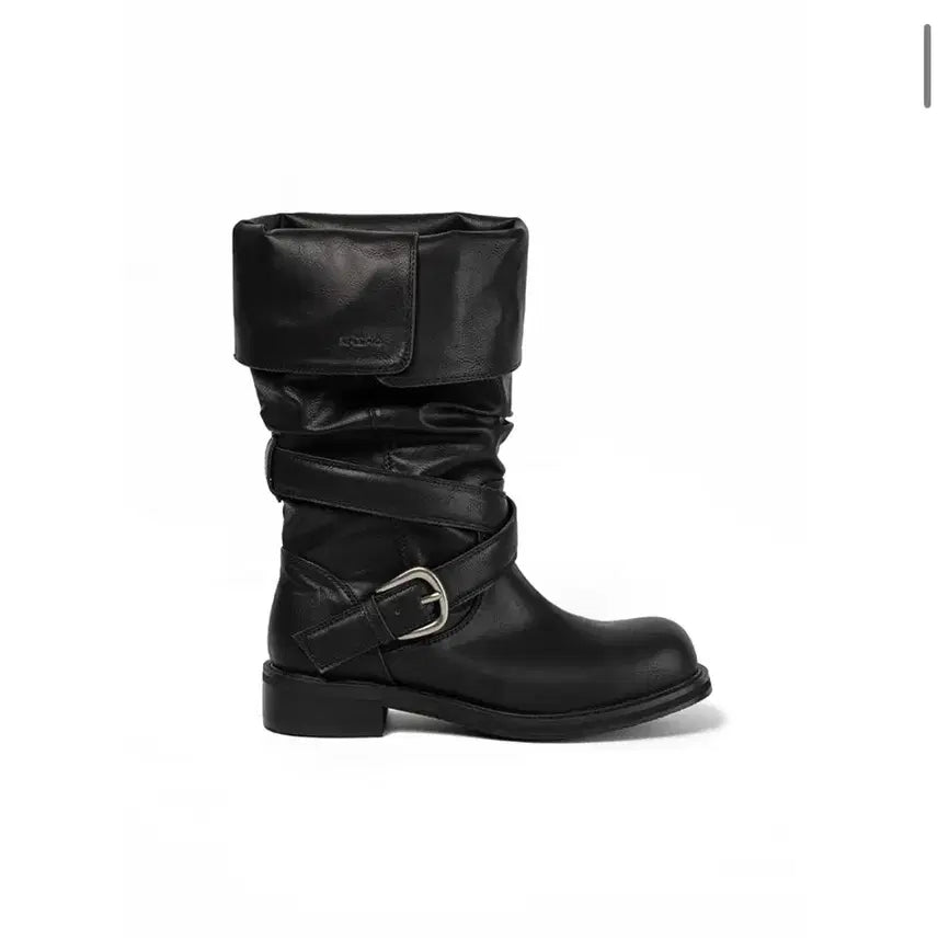 [BUNJANG] Buckle Fold-Down Boots / 기호 버클 부츠