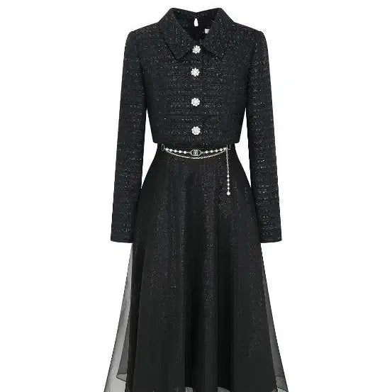 [BUNJANG] JJ JIGOTT Organza Tweed Jacket Dress / JJ지고트 오간자 트위드 자켓 원피스
